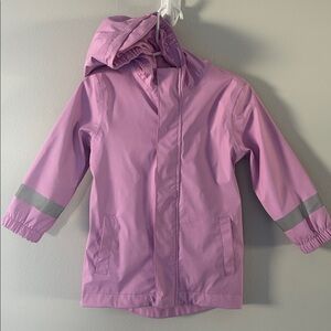 Cat & Jack Toddler Girl Lavender Pink Hooded Raincoat, Size 2T